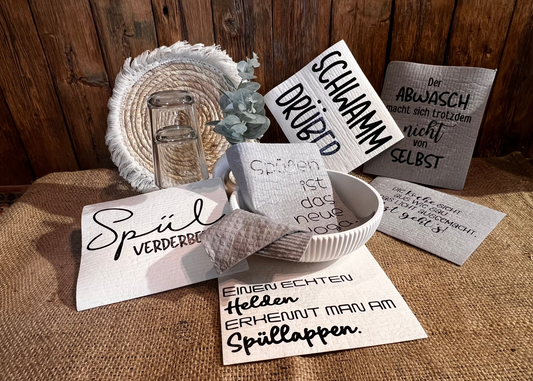 freche Spüllappen/ Schwammtücher
