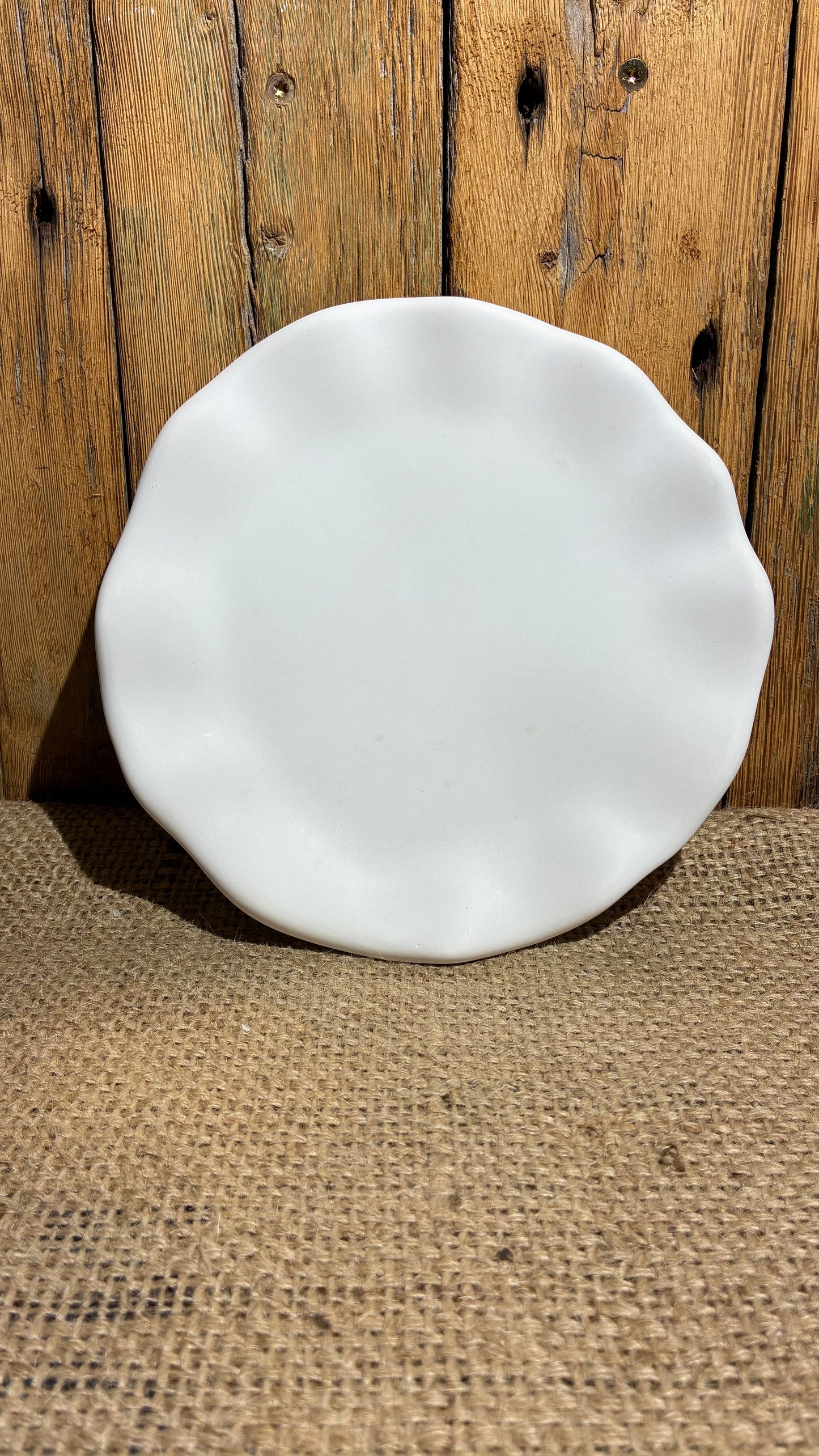 Handgefertigte Platte oder Teller für Kerzen, Snack  & Dekoideen