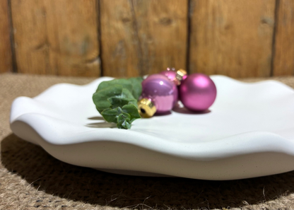 Handgefertigte Platte oder Teller für Kerzen, Snack  & Dekoideen